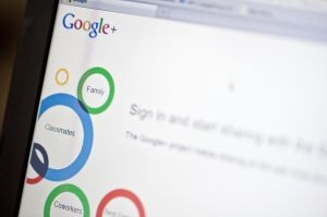 Page d'accueil Google+.