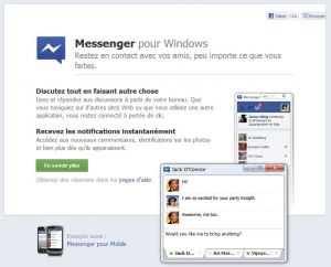 Facebook Messenger disponible Windows