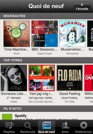 La mise à jour de Spotify sur iOS supporte désormais le 320kbps.