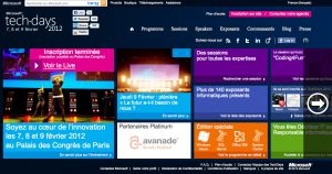 Le site web des TechDays 2012