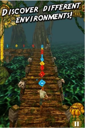Application iPhone 'Temple Run'.
