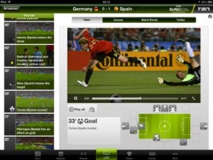 Top applis iPad TSN EURO 2012 Songza